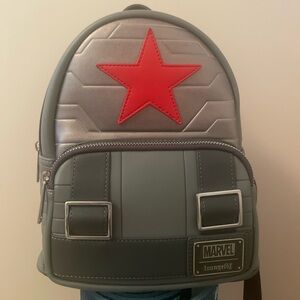 Winter solider loungefly mini backpack